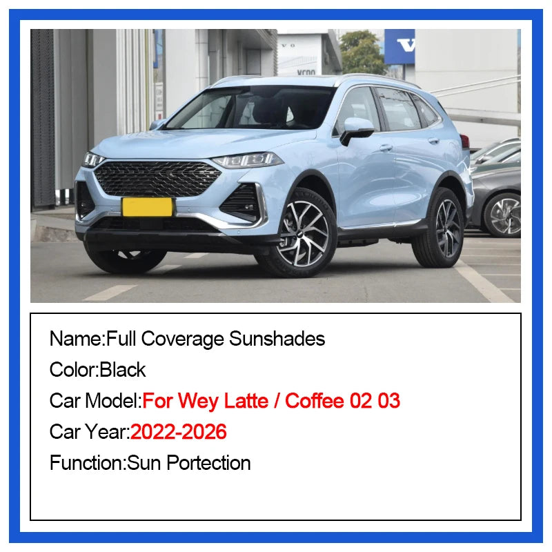 SunShade For WEY 03  2026 Curtains Window UV Protection Magnetic Visor Auto Parts Accessories