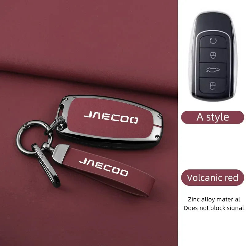 Jaecoo J7 — Galvanised Alloy Key Fob Case & Keychain Cover (2024–2025)