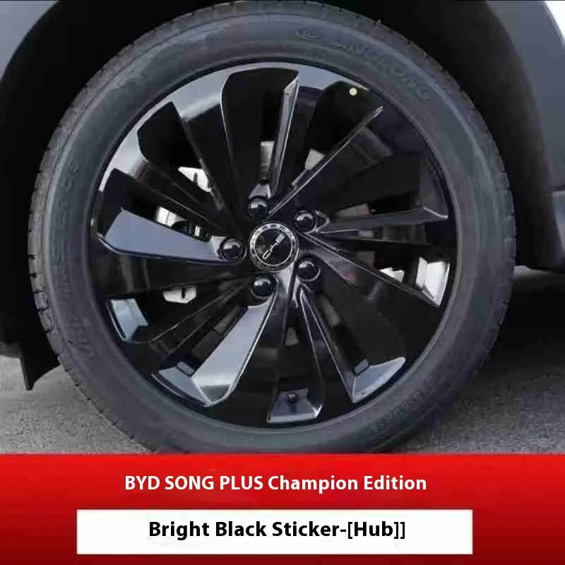 BYD Song Plus DMI / Seal U / Sealion 6 — Black Warrior Wheel Hub Rim Stickers & Exterior Modification Kit