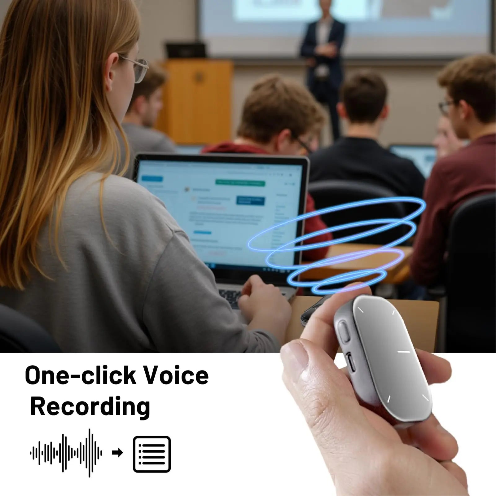 Cheerdots 2  — AI-Enabled Bluetooth Air Mouse, Wireless Touchpad, Laser Pointer &amp; Recording Pen