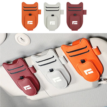 ROX ADAMAS — Leather Visor Sunglasses Clip & Multi-Function Storage Box (2026)