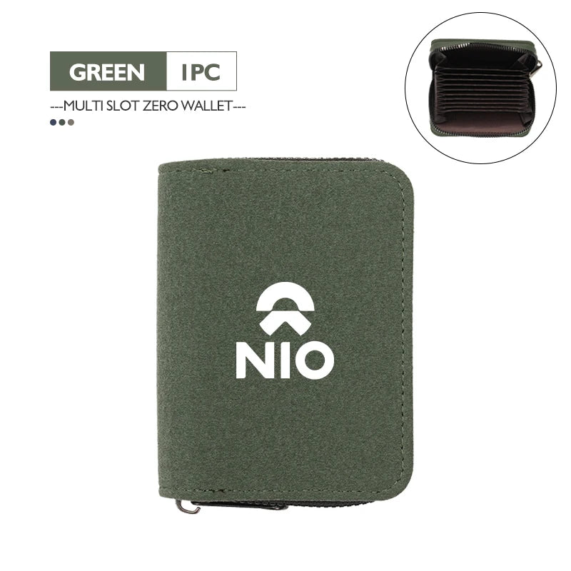 NIO Full Range — Suede Leather RFID Blocking Multi-Slot Card Wallet