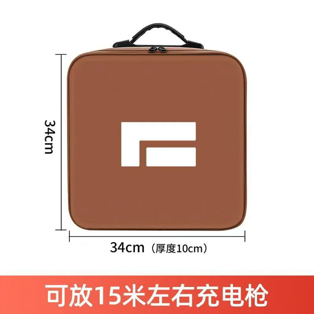 ROX ADAMAS — PU Leather EV Charging Cable & Gun Storage Bag (2026)