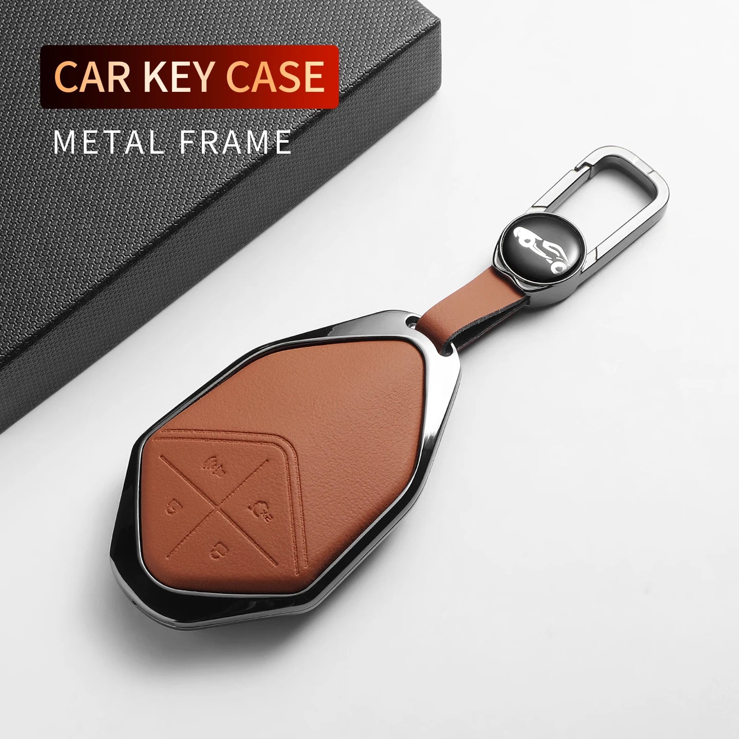 DEEPAL S05 / S07 / SL03 / L07 / G318 — Leather & Metal Smart Key Fob Case
