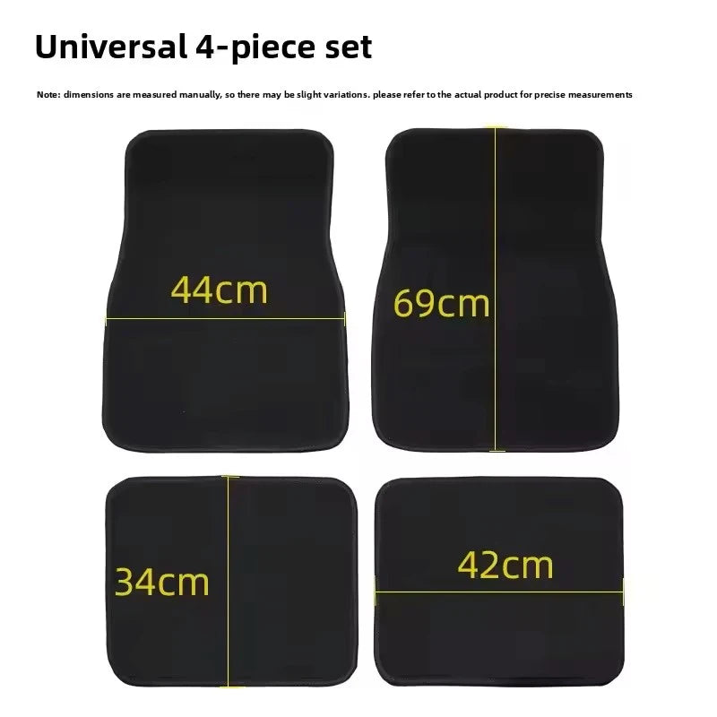 Universal 4-Piece Car Floor Mats