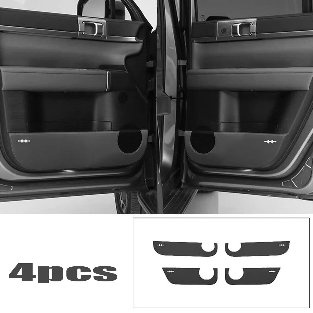 BYD Equation / Leopard / Titanium 7 — Leather Door Anti-Kick Pad Set (2025–2026)