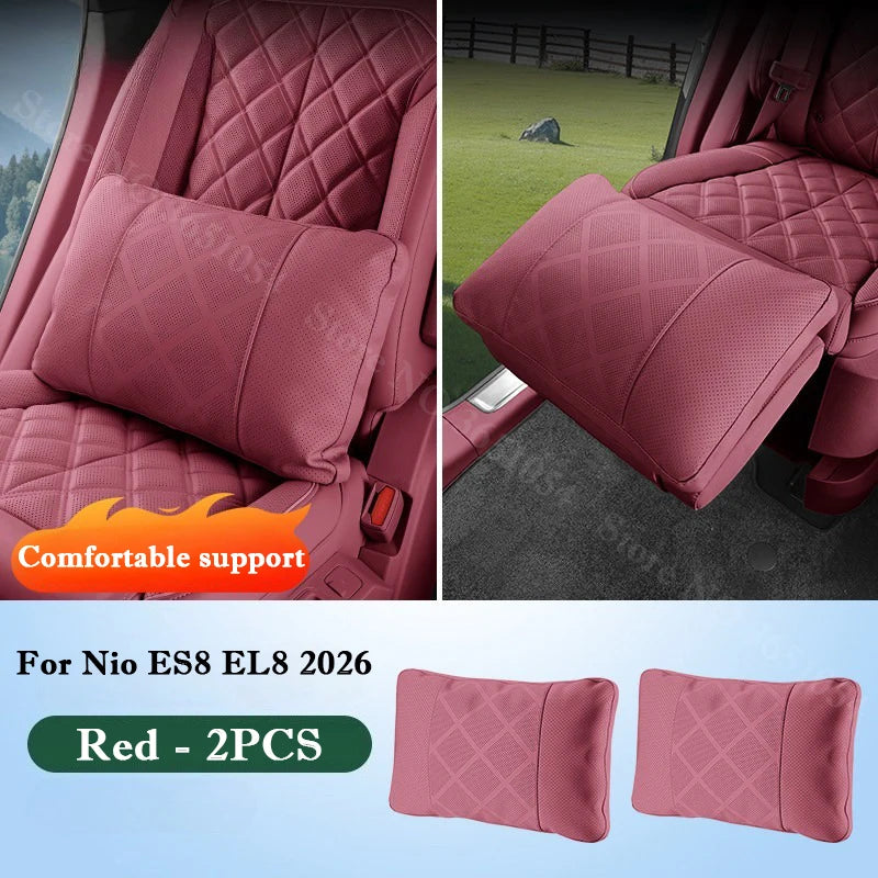 NIO EL8 — Mid-Row Leg Rest & Lumbar Support Cushion with Heightening Pad (2026)