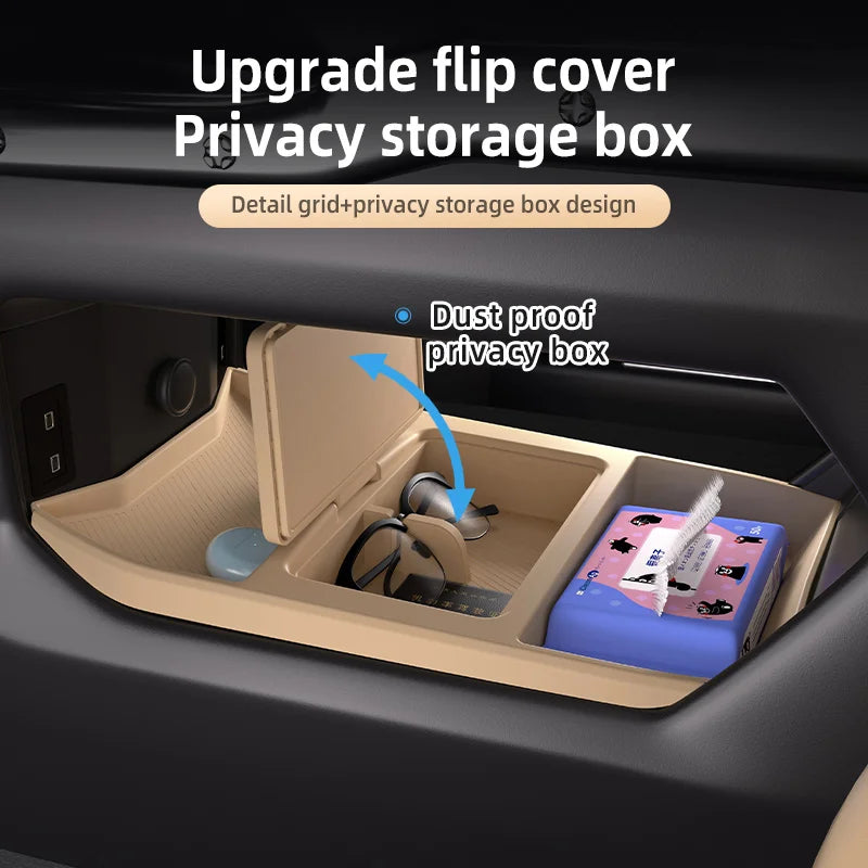 Jetour T2 Traveller — Silicone Hidden Armrest Storage Box & Cup Holder (2024–2025)