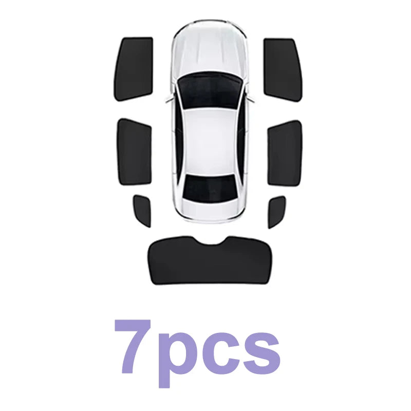 Jaecoo J7 / Lucano L7 / Chery Tansuo 06 — Full Coverage Magnetic Sunshade Set (2023–2026)