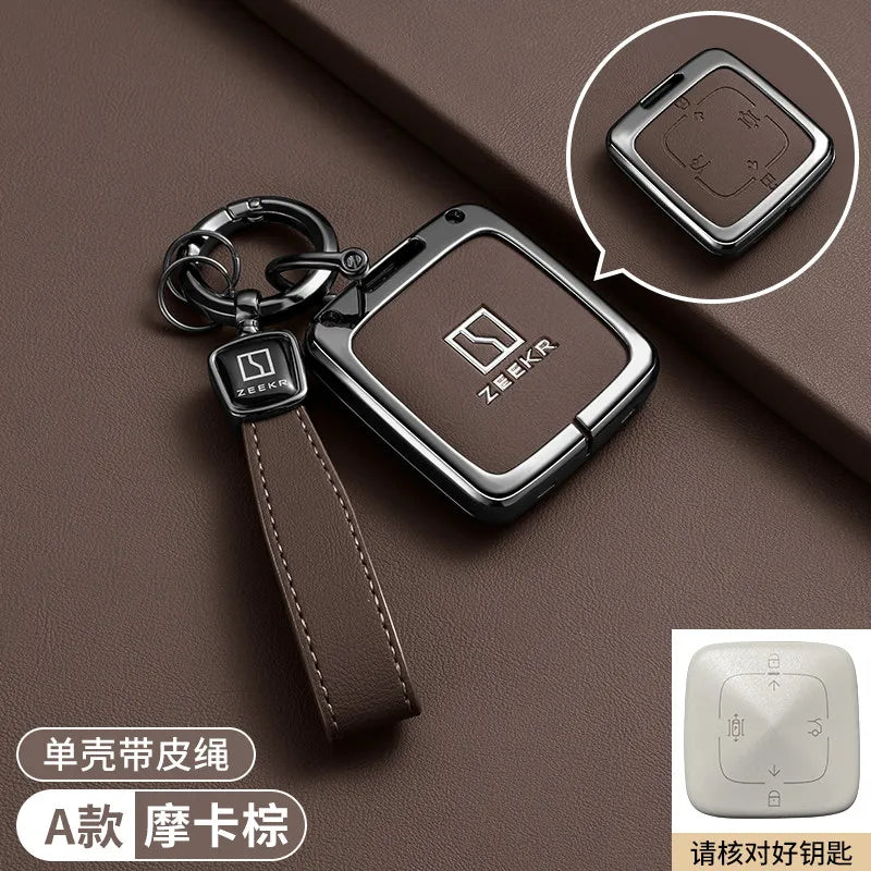 Zeekr 001 / 007 / 009 / X — Zinc Alloy Key Fob & Smart Card Protective Case | 12 Styles