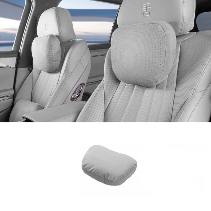 BYD Tang L / Sealion 8 — Suede Neck Support Headrest Pillow (2025–2026)