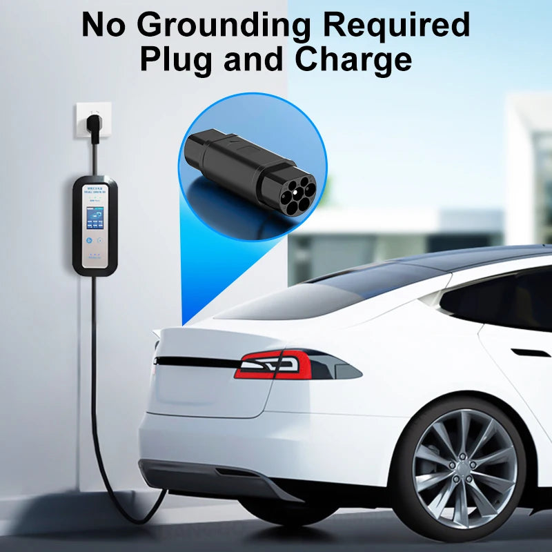 Type 2 to GBT EV Charging Adaptor — IEC 62196 to GB/T Chinese Standard | 32A 7.2KW