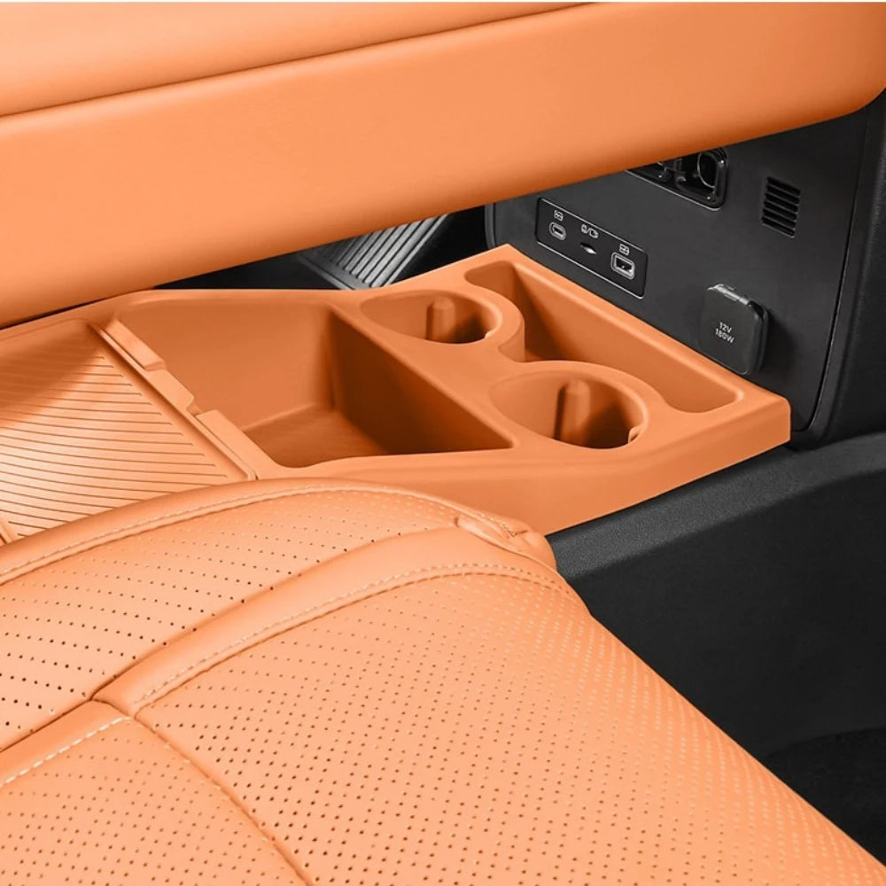 BYD Leopard Ti7 / Titanium 7 — Centre Console Lower Storage Organiser Tray with Cup Holder Mat (2025–2026)