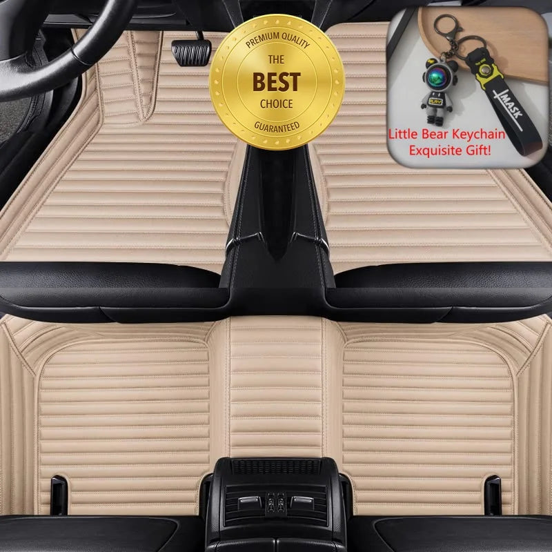 ROX ADAMAS — Custom-Fit PU Leather Luxury Floor Mats, LHD & RHD, All-Weather (2025–2026)