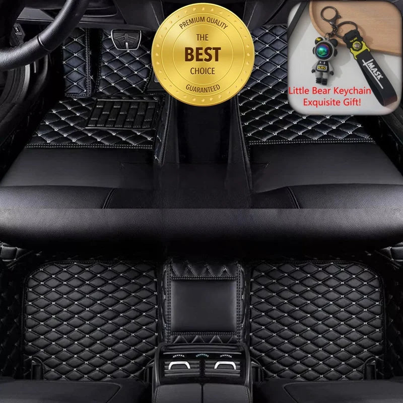 ROX ADAMAS — Custom-Fit PU Leather Luxury Floor Mats, LHD & RHD, All-Weather (2025–2026)