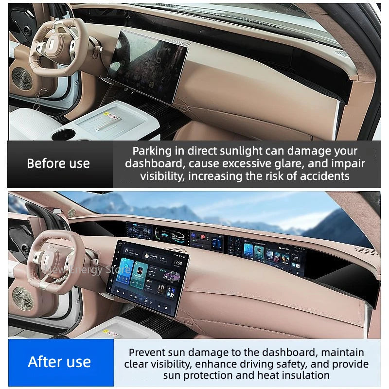 Avatr 07 — Leather Dashboard Sunshade & Heat Insulation Pad (2024–2026)