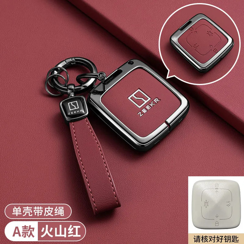 Zeekr 001 / 007 / 009 / X — Zinc Alloy Key Fob & Smart Card Protective Case | 12 Styles