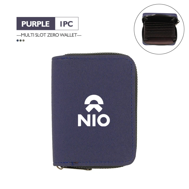NIO Full Range — Suede Leather RFID Blocking Multi-Slot Card Wallet