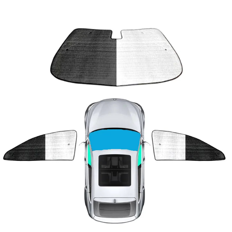 NIO EL8 — Triple-Layer Aluminium Foil & Pearl Cotton Full Coverage Sunshade Set (2023–2026)