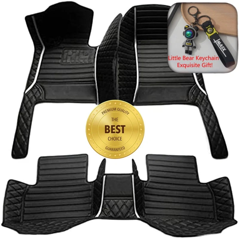 ROX ADAMAS — Custom-Fit PU Leather Luxury Floor Mats, LHD & RHD, All-Weather (2025–2026)