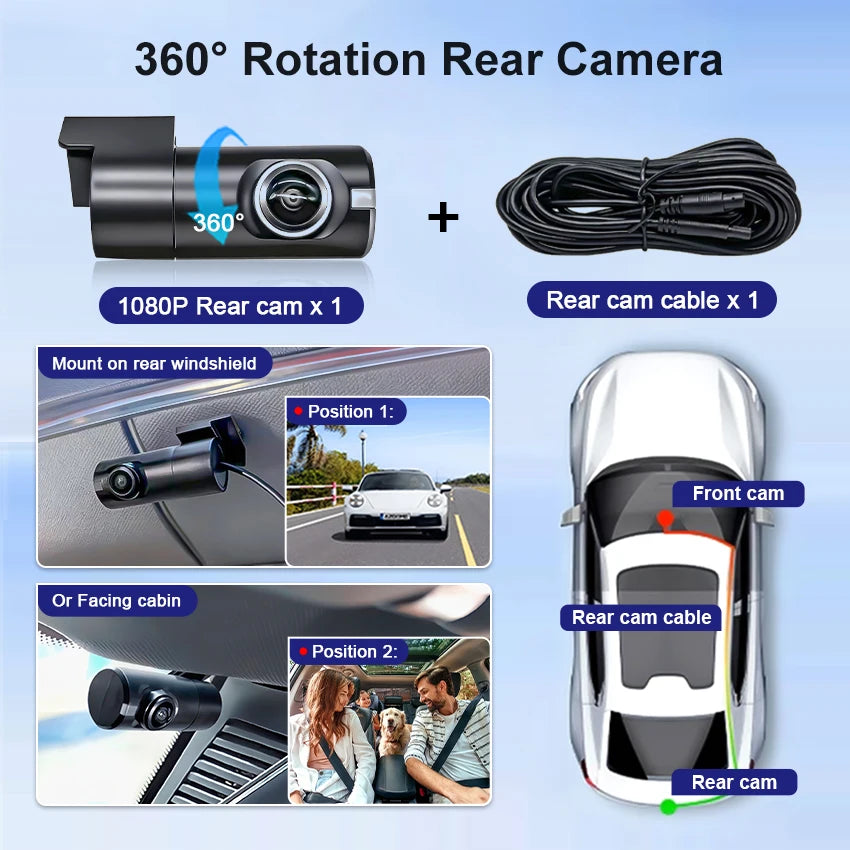 Jetour 4K Dual Dash Cam