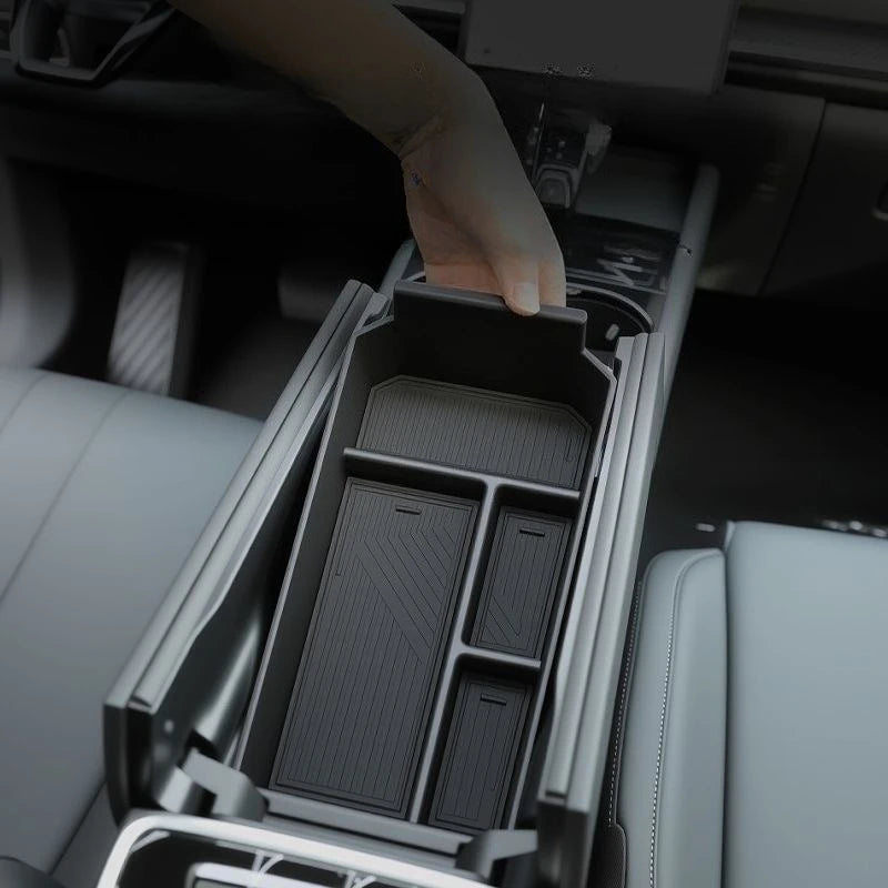 JAECOO J7 PHEV 2024-2026 Armrest Storage Box Central Console Organizer Container Interior Tidying Car Styling Accessories