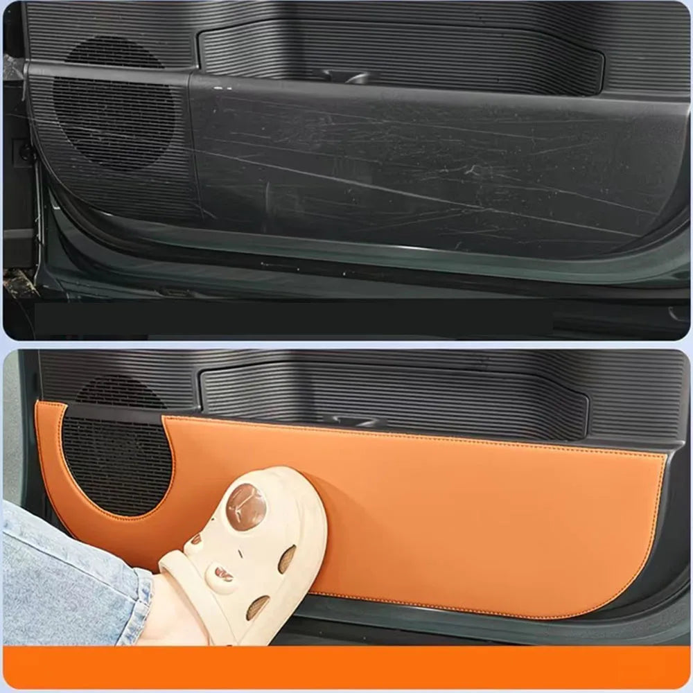 BYD Equation / Leopard / Titanium 7 — Leather Door Anti-Kick Pad Set (2025–2026)