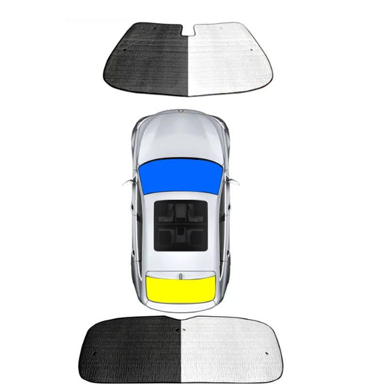 NIO EL8 — Triple-Layer Aluminium Foil & Pearl Cotton Full Coverage Sunshade Set (2023–2026)