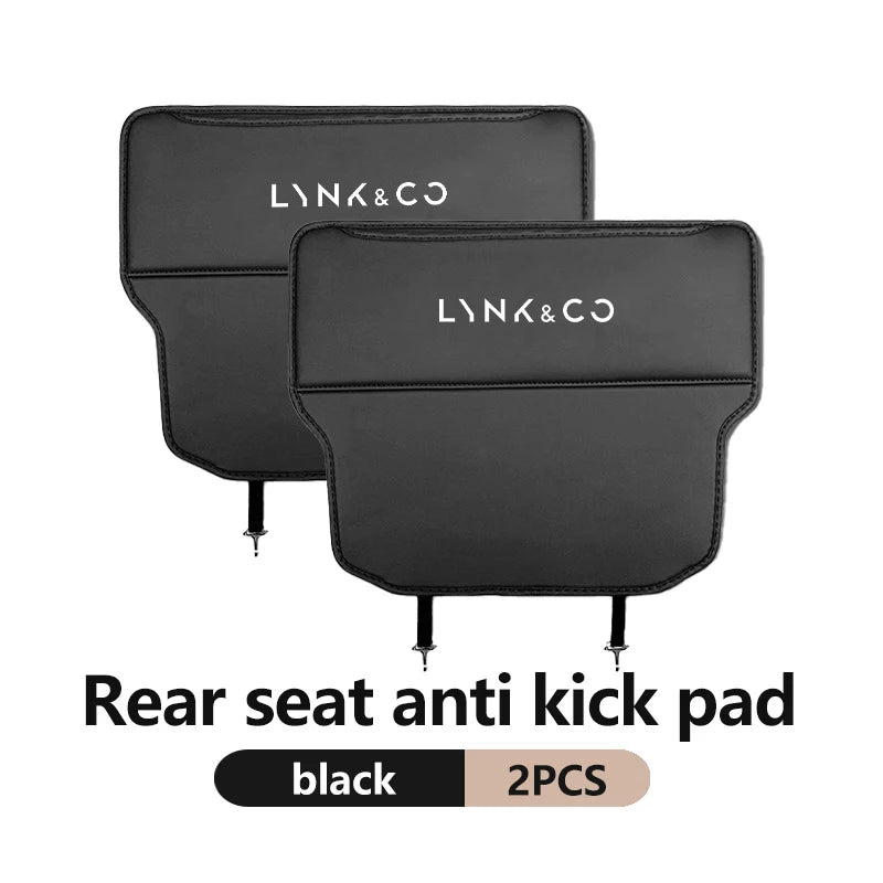 Lynk & Co — Leather Seat Back Anti-Kick Pad with Storage Pocket (01 / 02 / 03 / 05 / 06 / 09)
