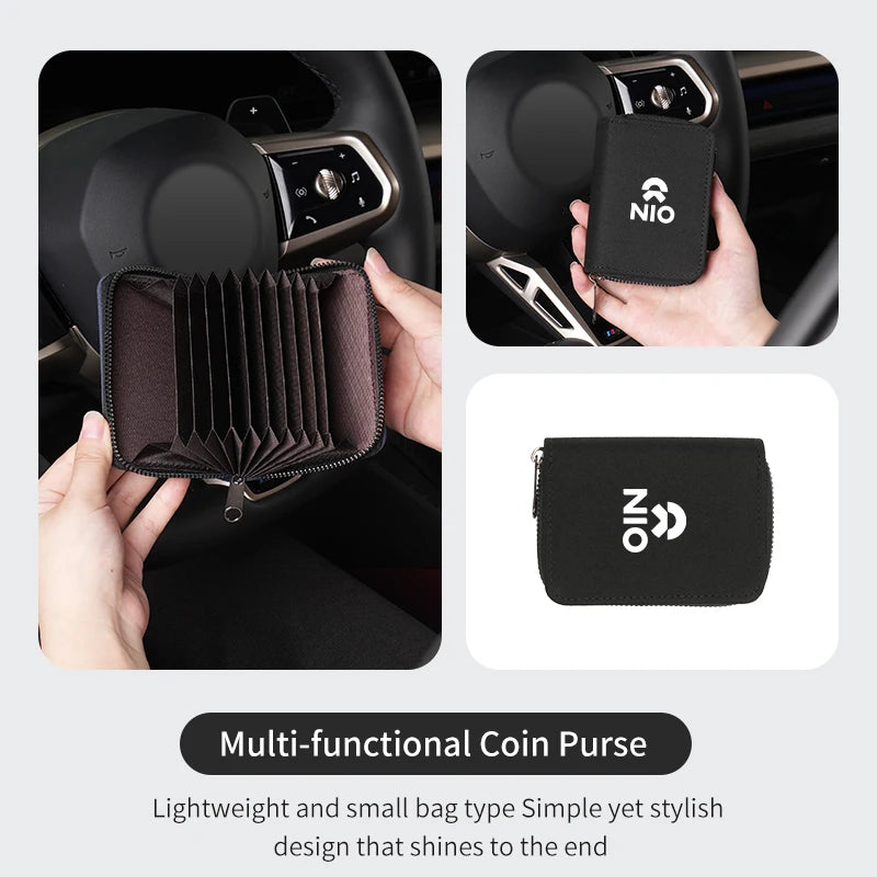 NIO Full Range — Suede Leather RFID Blocking Multi-Slot Card Wallet