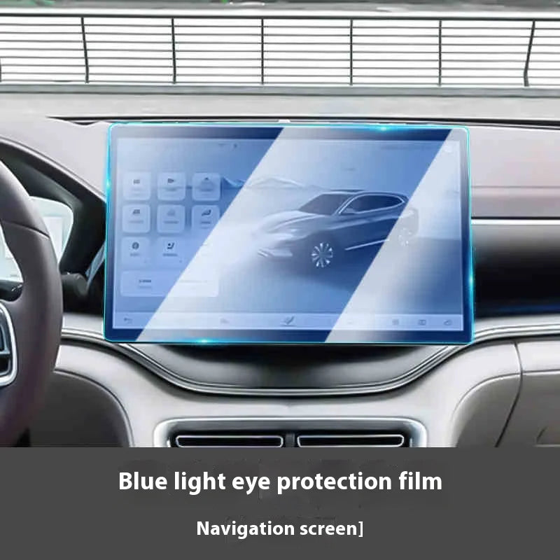 BYD Song Plus DMI / Seal U / Sealion 6 — Tempered Glass Navigation & Dashboard Screen Protector with Blue Light Filter
