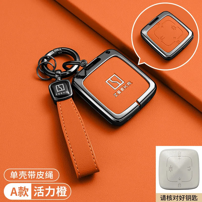 Zeekr 001 / 007 / 009 / X — Zinc Alloy Key Fob & Smart Card Protective Case | 12 Styles