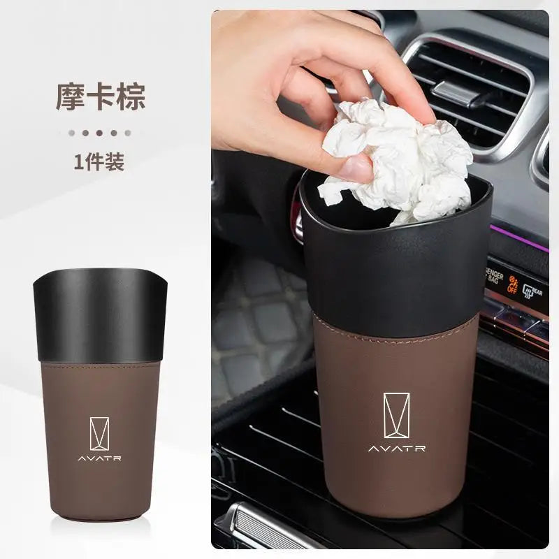 Universal Car Cup Holder Trash Can