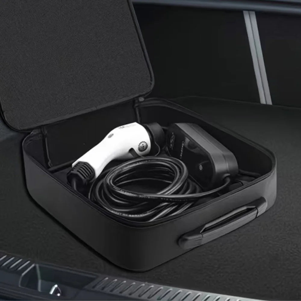 ROX ADAMAS — PU Leather EV Charging Cable & Gun Storage Bag (2026)