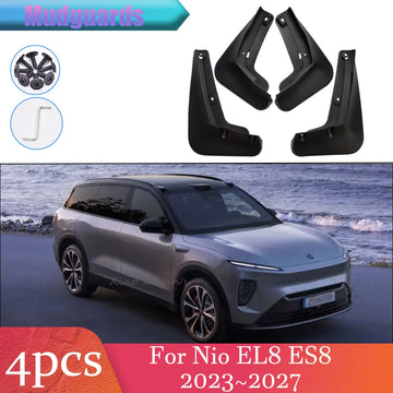 NIO EL8 — Full Set Front & Rear PP Mud Flaps & Mudguard Fenders, Set of 4 (2023–2027)