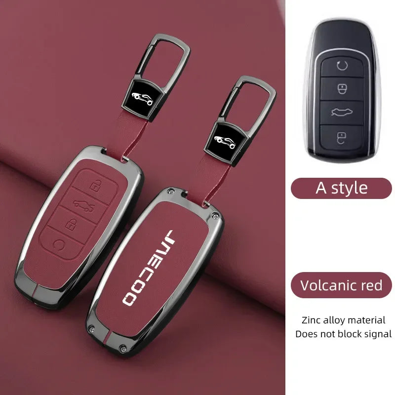 Jaecoo J7 — Galvanised Alloy Key Fob Case & Keychain Cover (2024–2025)