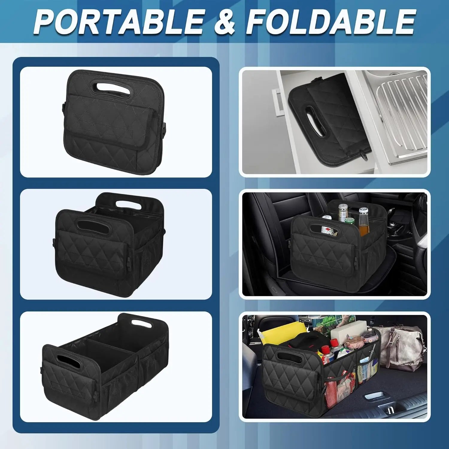 Universal Foldable Car Trunk Organizer