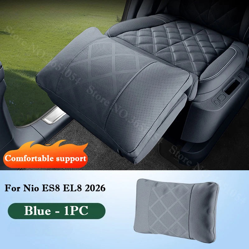 NIO EL8 — Mid-Row Leg Rest & Lumbar Support Cushion with Heightening Pad (2026)
