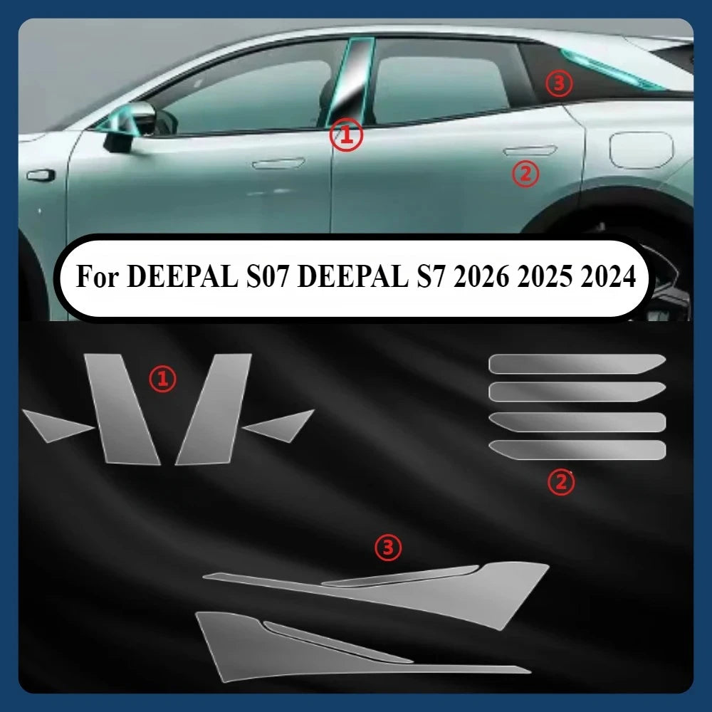 DEEPAL S07 / S7 — Transparent TPU PPF Protection Film, Full Interior Kit (2025–2026)