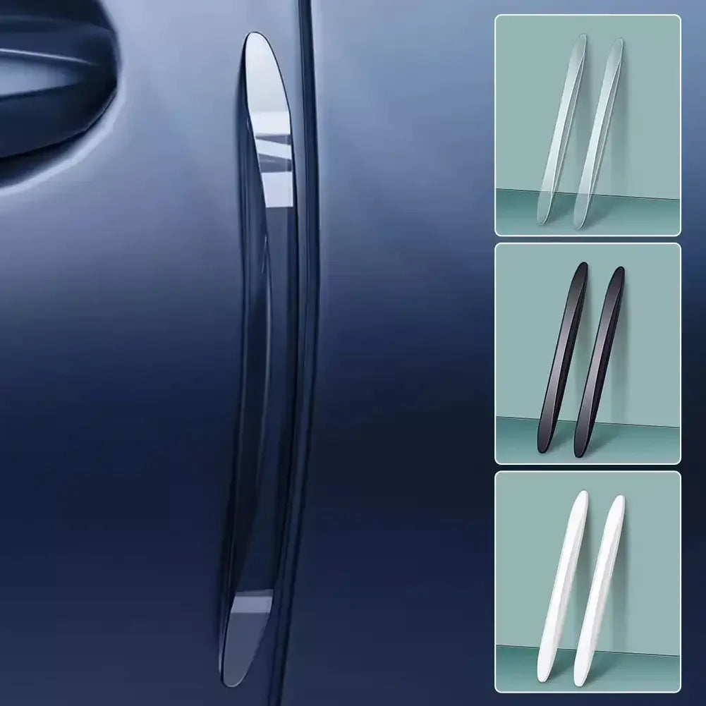 Invisible PU Door Edge Anti-Scratch & Anti-Collision Protection Strips — Set of 4