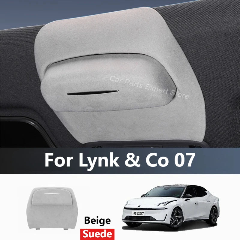 Lynk & Co 07 / 08 — Suede Sunglasses Holder & Storage Clip (Roof-Mounted)