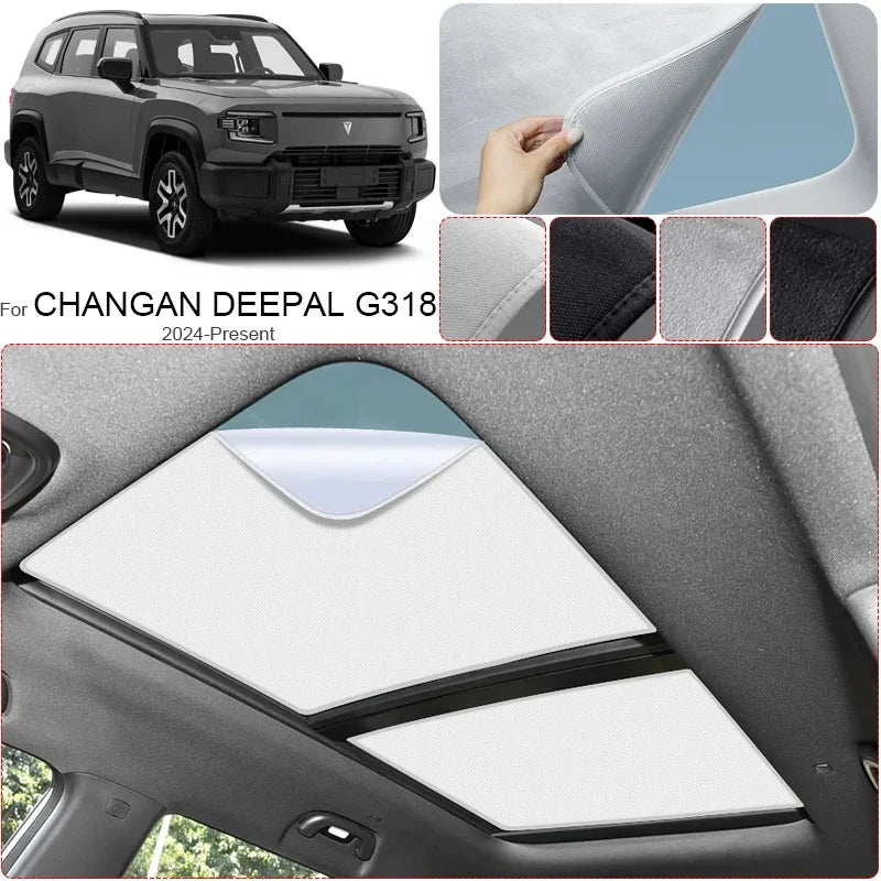 DEEPAL G318 — Suede Electrostatic Sunroof Sunshade, UV & Heat Insulation (2024–2026)