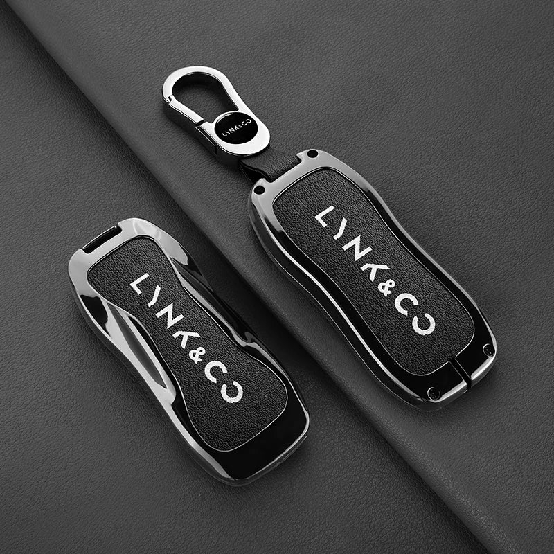 Lynk & Co Z10 / Z20 / 900 EM-P — Zinc Alloy & Leather Key Fob Case & Keychain