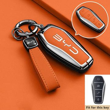 BYD Song Plus Pro / GM-I — Zinc Alloy Key Fob Case & Keychain (2022–2026)
