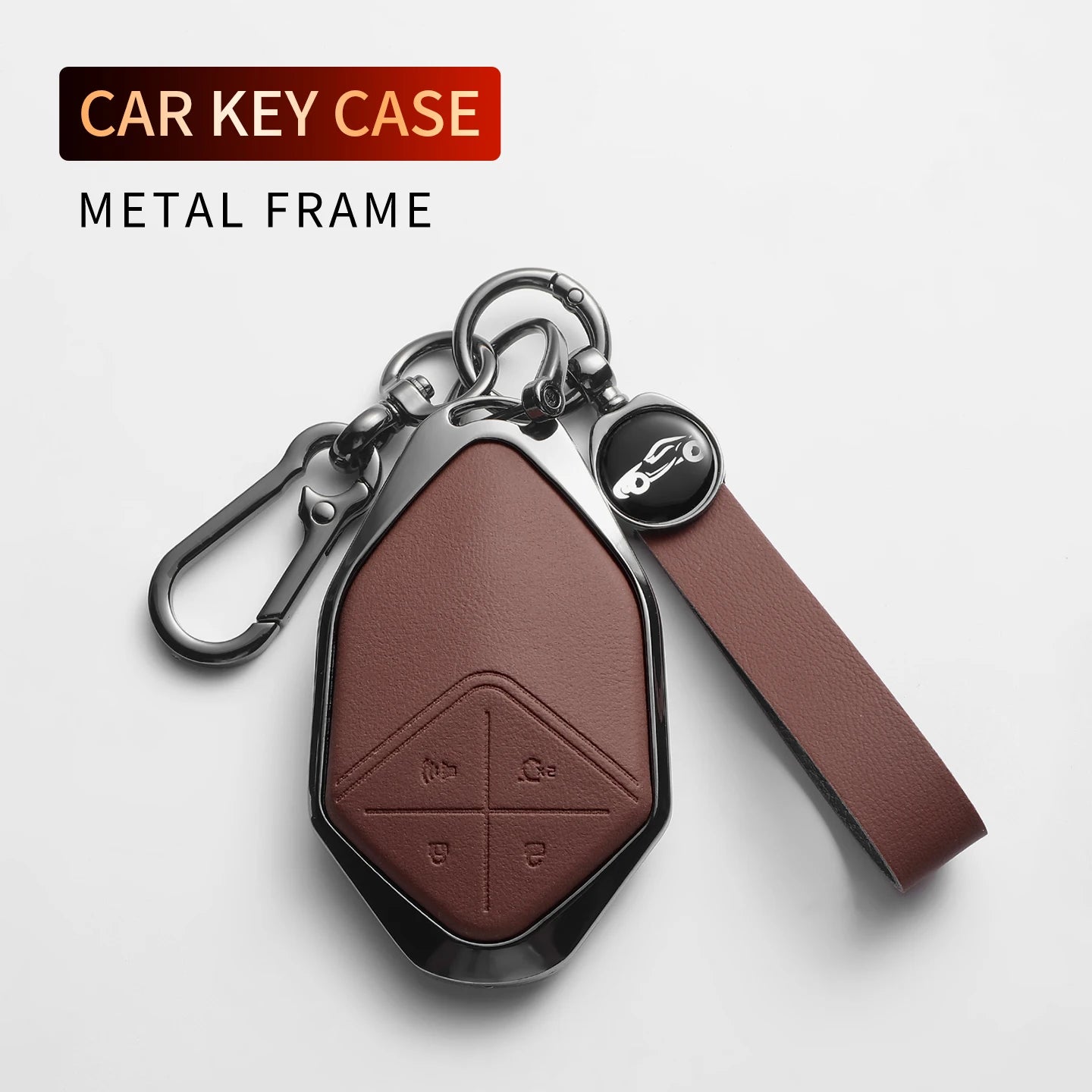 DEEPAL S05 / S07 / SL03 / L07 / G318 — Leather & Metal Smart Key Fob Case