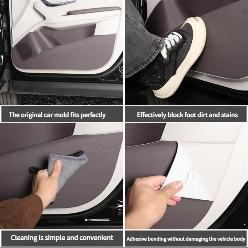 BYD Song Plus DMI / Seal U / Sealion 6 — Leather Anti-Kick Door Panel Protector (2021–2025)
