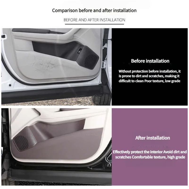 BYD Song Plus DMI / Seal U / Sealion 6 — Leather Anti-Kick Door Panel Protector (2021–2025)