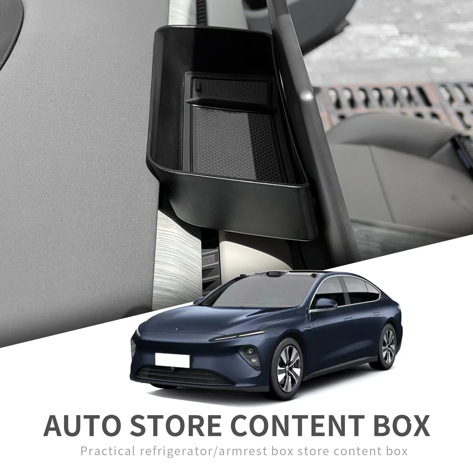 NIO ET7 — Hidden Behind-Screen Dashboard Storage Box & Console Organiser Tray
